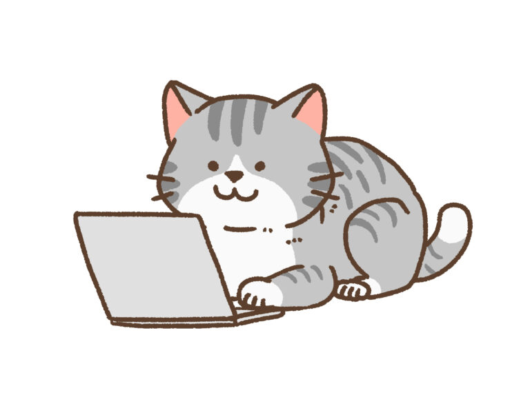 パソコン猫