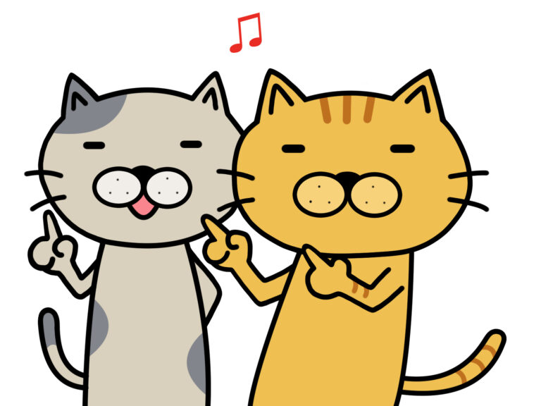 指さし猫ちゃんず