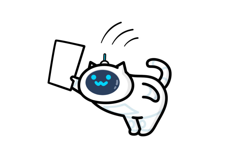 書類提出を代行する猫型AIロボット