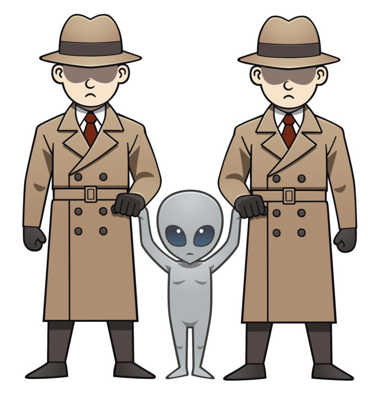 捕まった宇宙人