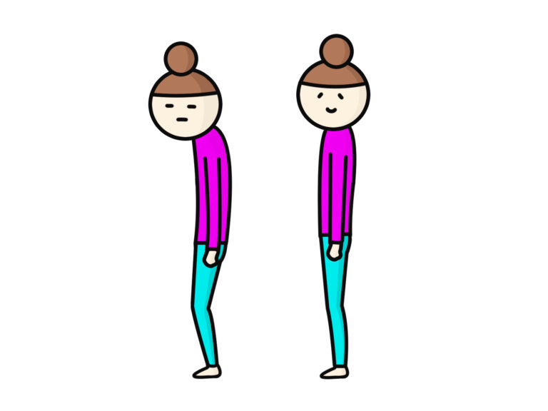 姿勢が悪い