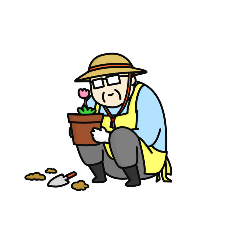 ガーデニング 中年男性