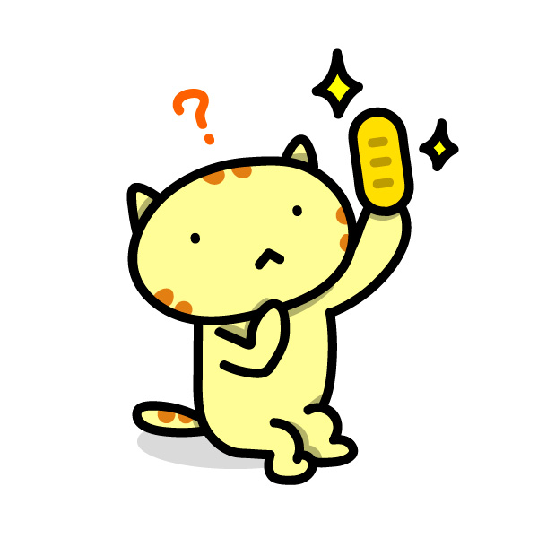 ことわざのイラスト：猫に小判