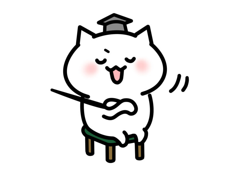 うなずく賢そうなねこ１