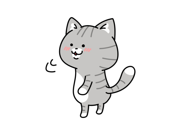 振り返る猫ちゃん