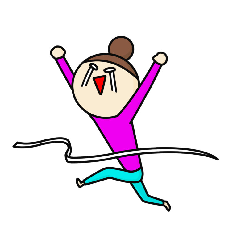 ゴール 女性 白目