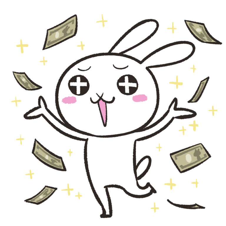 お金が降るウサギ