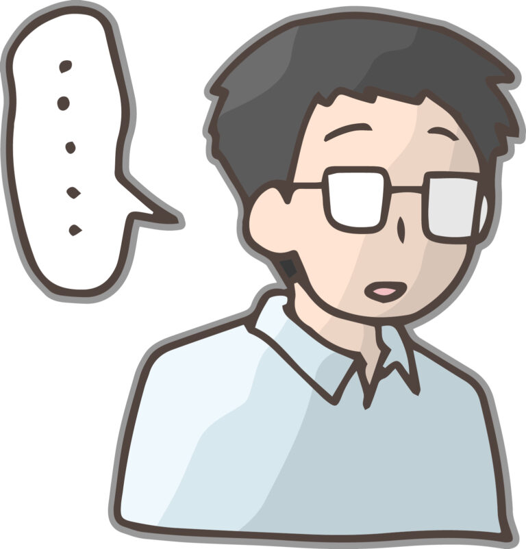 一瞬の沈黙、素に戻る、突然真顔になる父親