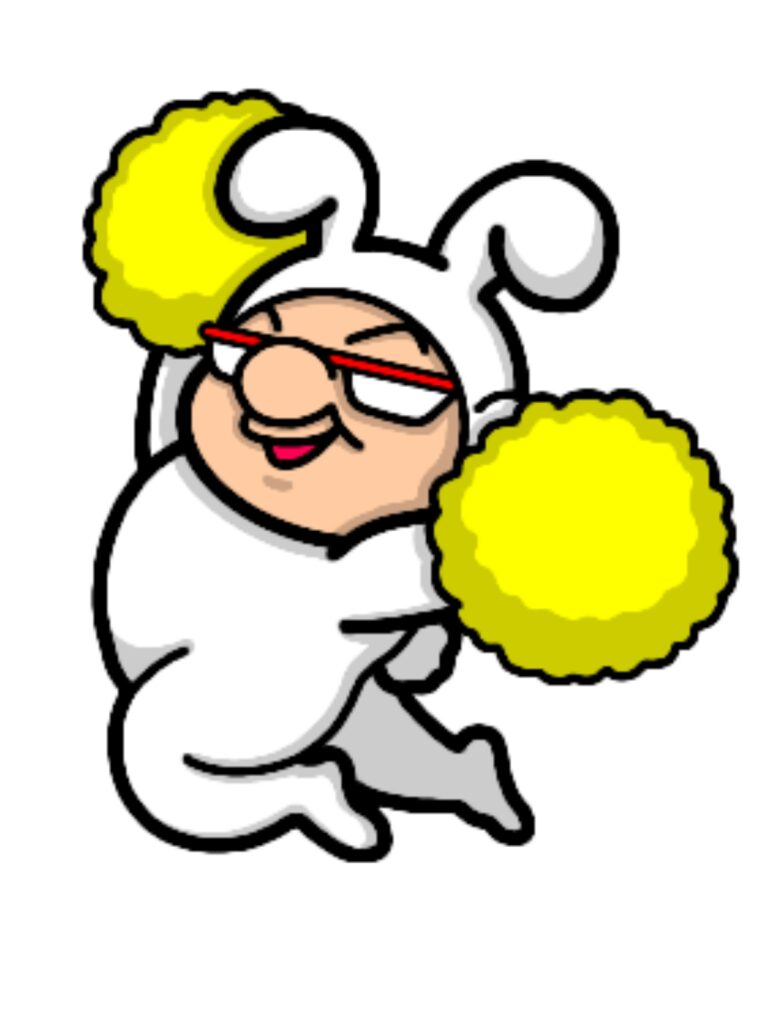 応援団長のうさぎおじさん