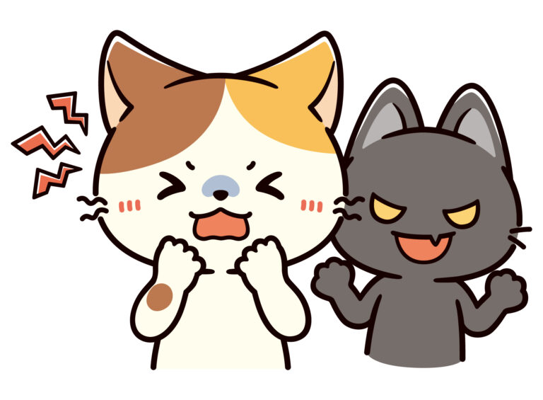 不審者に遭遇して怖い思いをした三毛猫