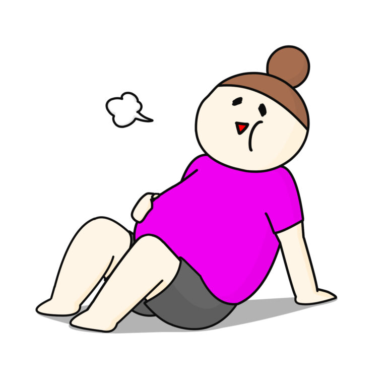 おでぶさん お腹いっぱい